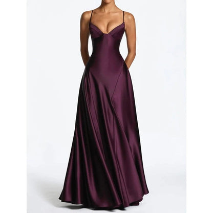 Alira Satin Bustier Maxi Dress