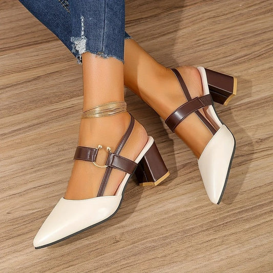 Aurette Block Heel Slingback Mule