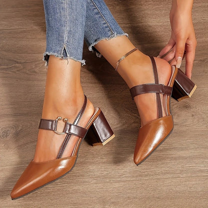 Aurette Block Heel Slingback Mule
