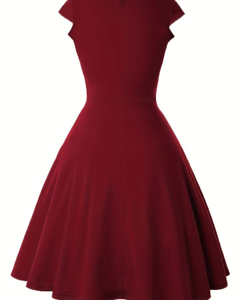 Avianne Wrap Bodice Midi Dress
