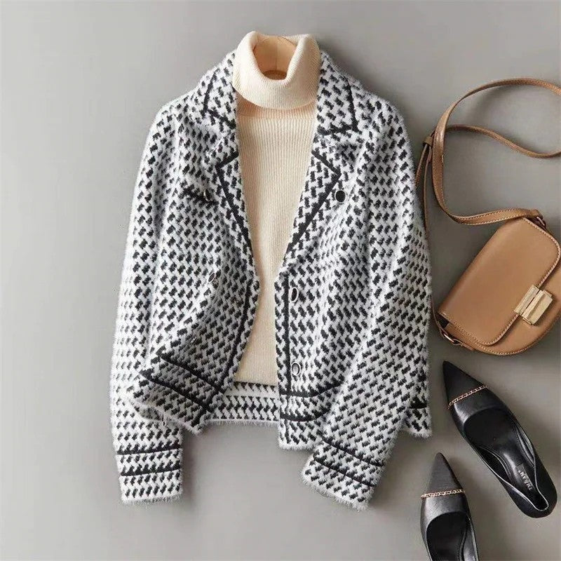 Avinon Cropped Textured Wool Jacket