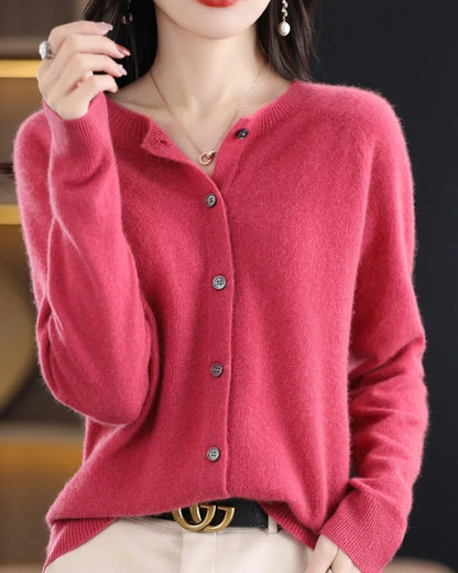 Avoria Relaxed Knit Button-Up Cardigan
