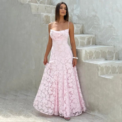 Elisandre Floral Embroidered A-Line Gown