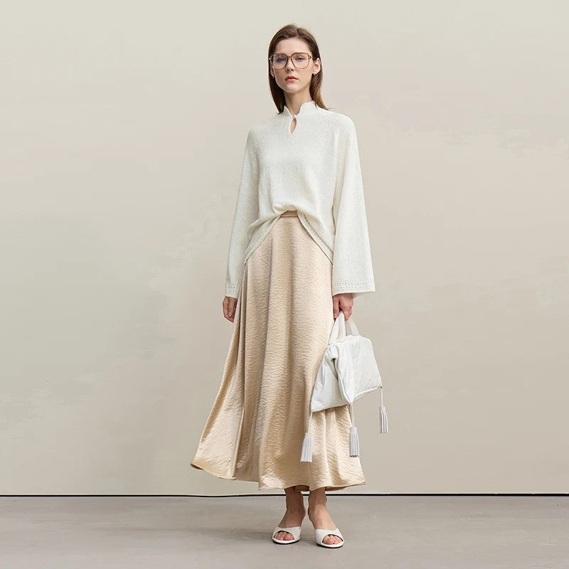 Elvica Relaxed Keyhole Knit Sweater