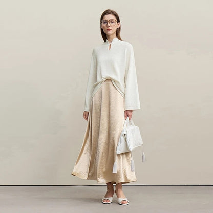 Elvica Relaxed Keyhole Knit Sweater