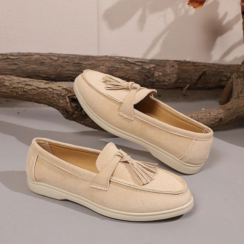 Liora Tassel Slip-On Loafer Flats