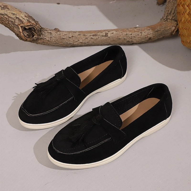Liora Tassel Slip-On Loafer Flats
