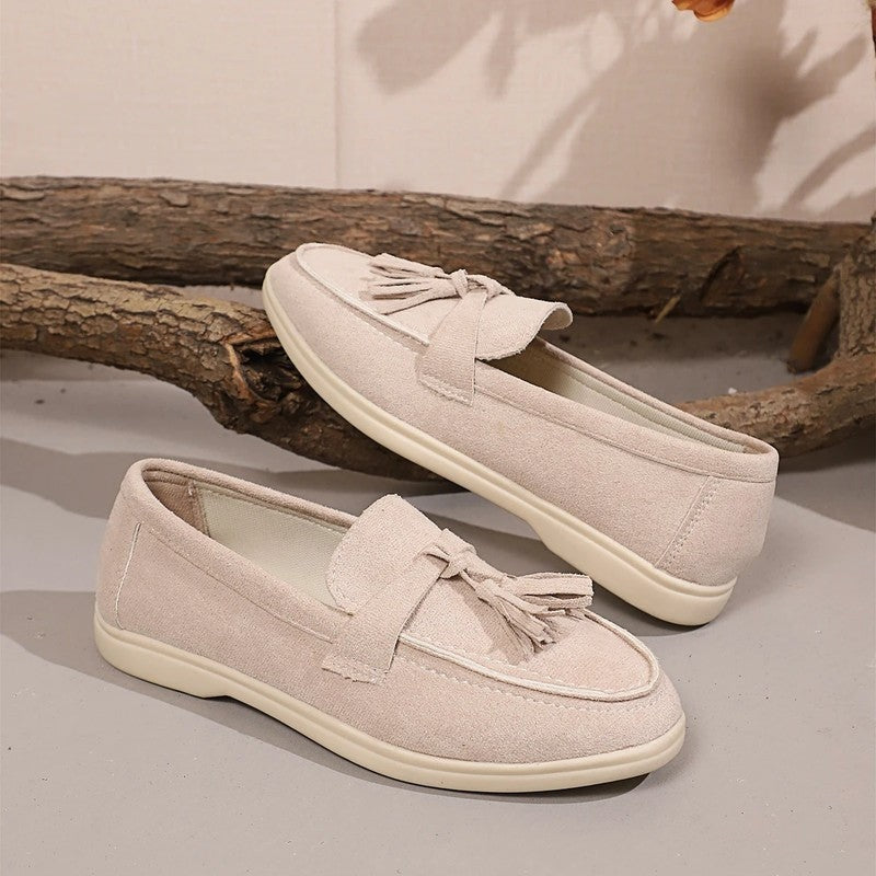 Liora Tassel Slip-On Loafer Flats