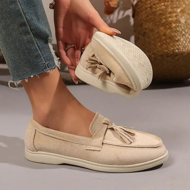 Liora Tassel Slip-On Loafer Flats