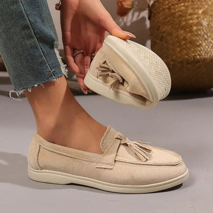 Liora Tassel Slip-On Loafer Flats