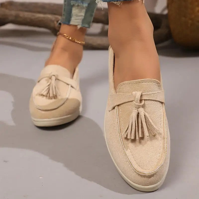 Liora Tassel Slip-On Loafer Flats