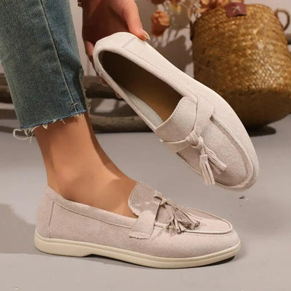 Liora Tassel Slip-On Loafer Flats