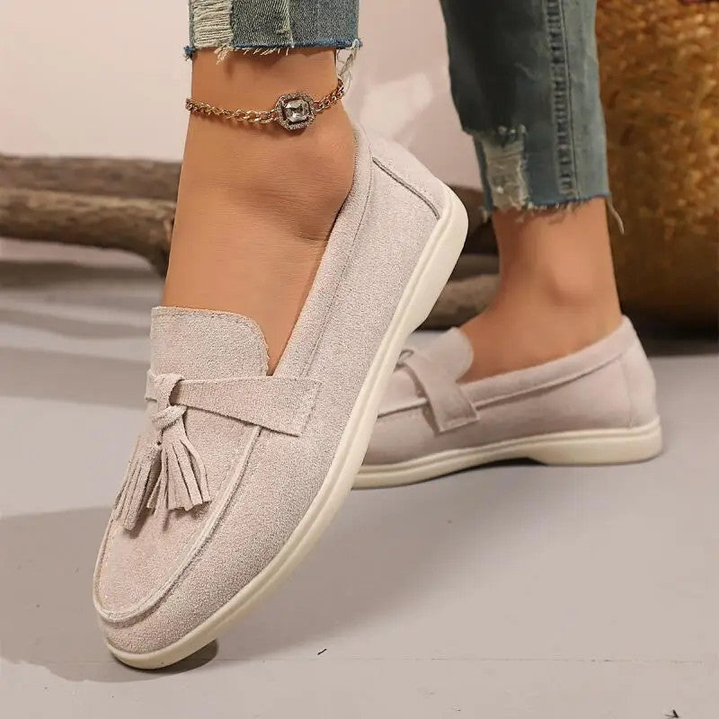 Liora Tassel Slip-On Loafer Flats