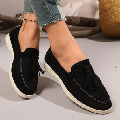 Liora Tassel Slip-On Loafer Flats