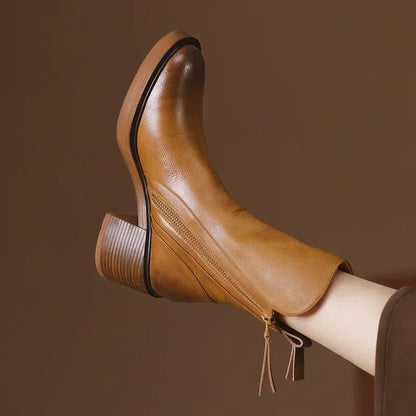 Lunari Block Heel Ankle Boot