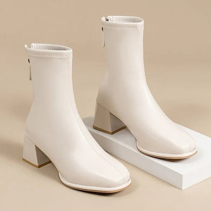 Lunari Block Heel Ankle Boots