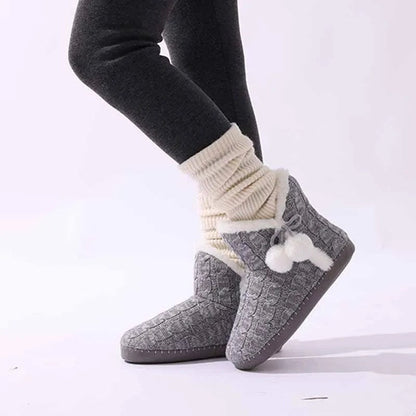 Lunari Cozy Knit Indoor Slipper Boots