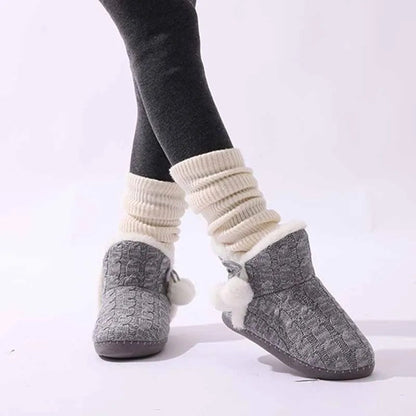 Lunari Cozy Knit Indoor Slipper Boots