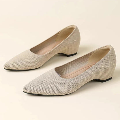 Lunari Knit Low Heel Pumps
