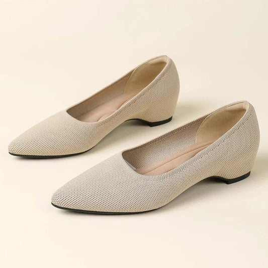 Lunari Knit Low Heel Pumps