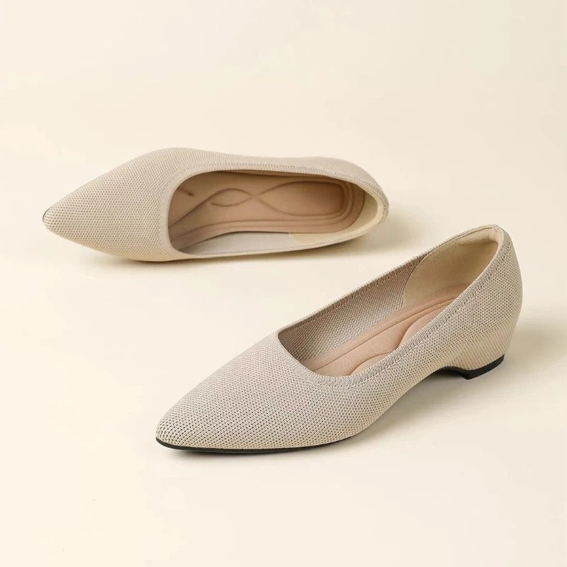 Lunari Knit Low Heel Pumps