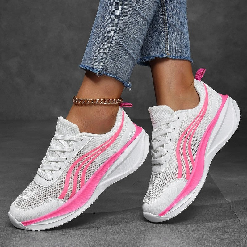 Lunari Mesh Platform Running Sneakers