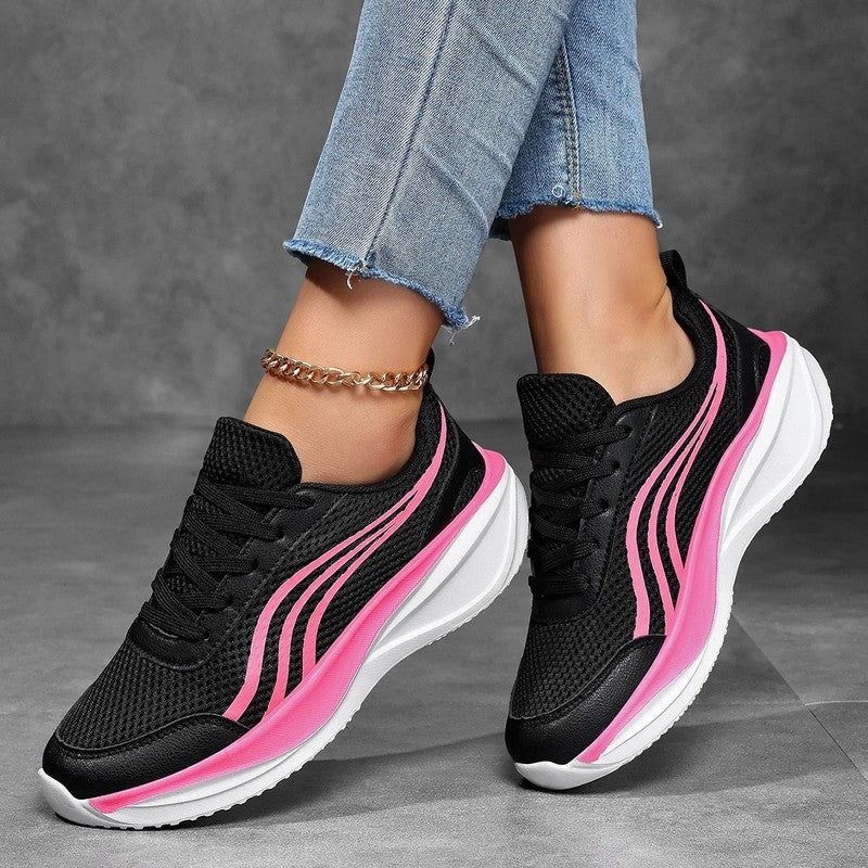 Lunari Mesh Platform Running Sneakers