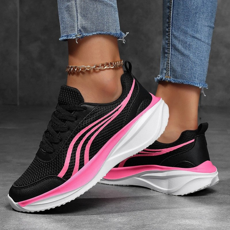 Lunari Mesh Platform Running Sneakers