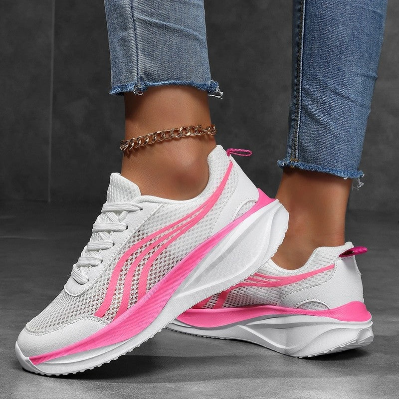 Lunari Mesh Platform Running Sneakers