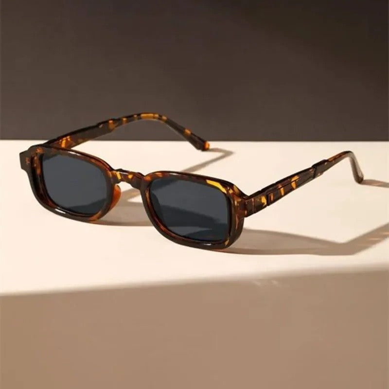 Lunari Rectangular Bold Frame Sunglasses