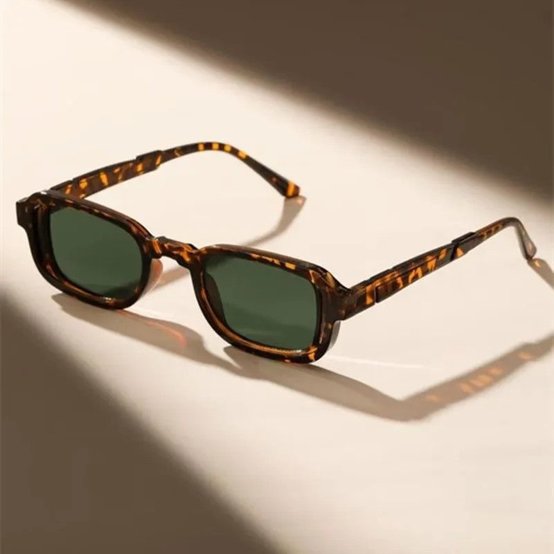 Lunari Rectangular Bold Frame Sunglasses