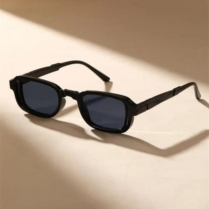 Lunari Rectangular Bold Frame Sunglasses
