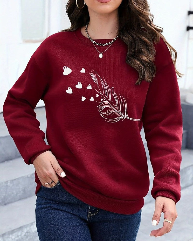 Maelis Relaxed Graphic Cotton Sweatshirt
