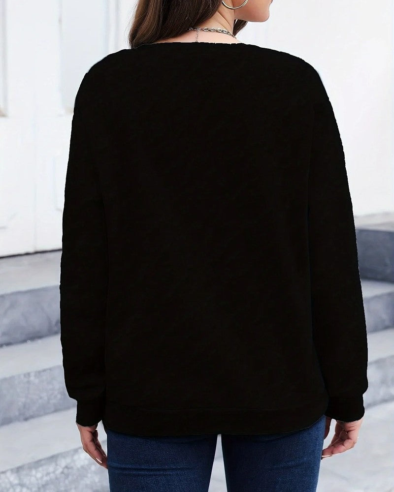 Maelis Relaxed Graphic Cotton Sweatshirt