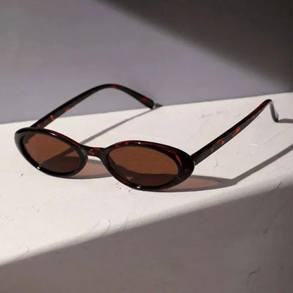 Marais Oval Slim Retro Sunglasses