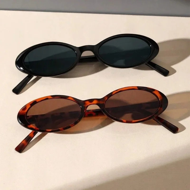 Marais Oval Slim Retro Sunglasses