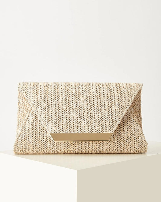 Maris Woven Envelope Evening Clutch