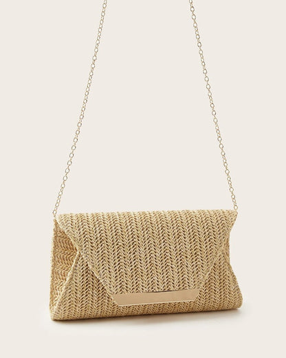 Maris Woven Envelope Evening Clutch