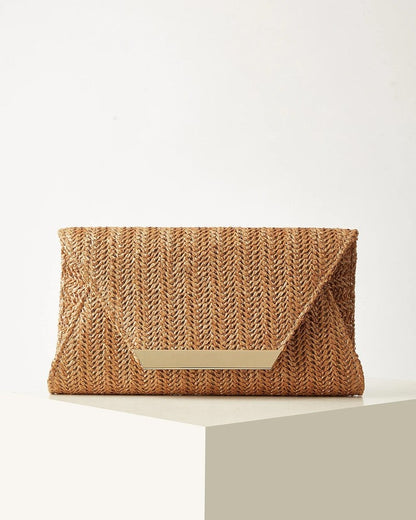 Maris Woven Envelope Evening Clutch