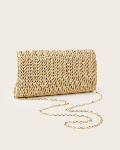 Maris Woven Envelope Evening Clutch