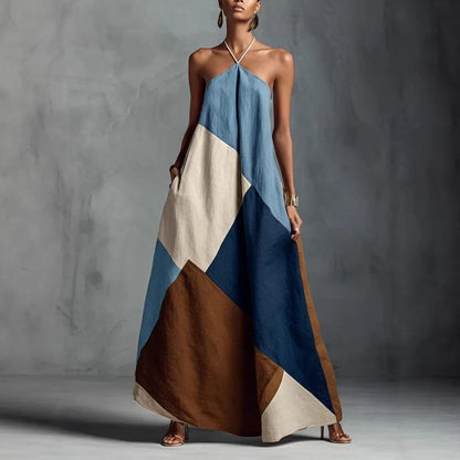 Marvini Relaxed Patchwork Maxi Dress