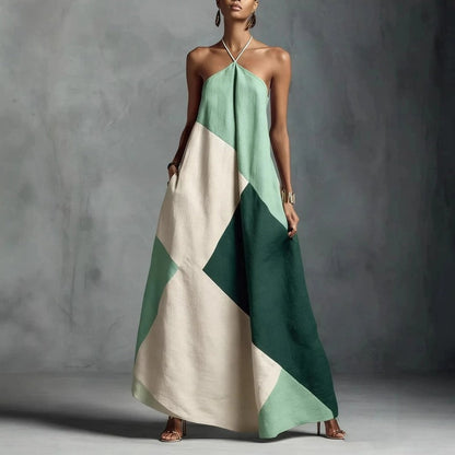 Marvini Relaxed Patchwork Maxi Dress