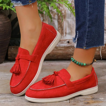 Mirella Tassel Detail Slip-On Loafers