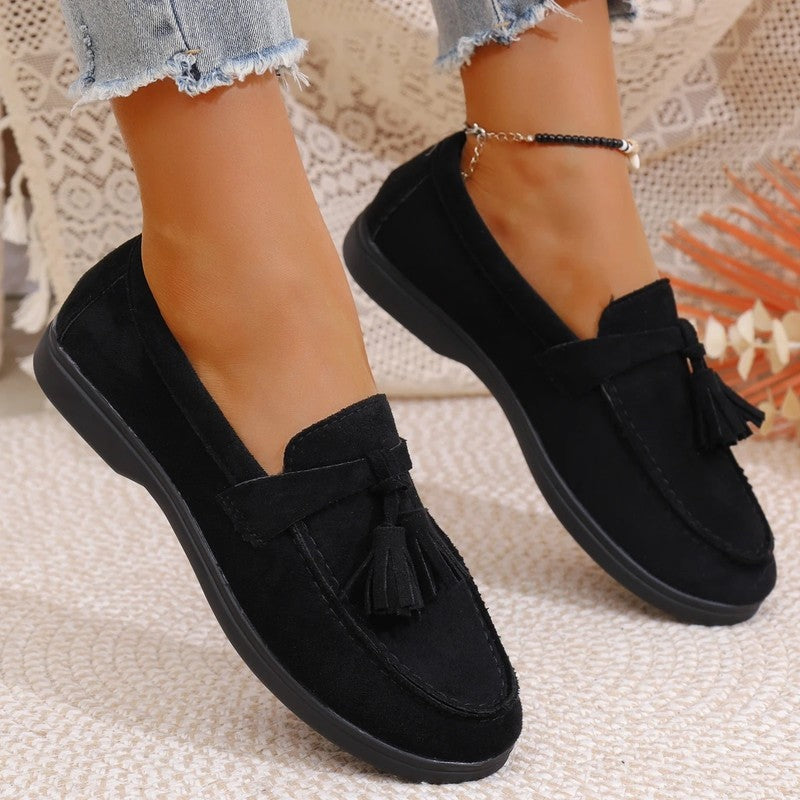Mirella Tassel Detail Slip-On Loafers
