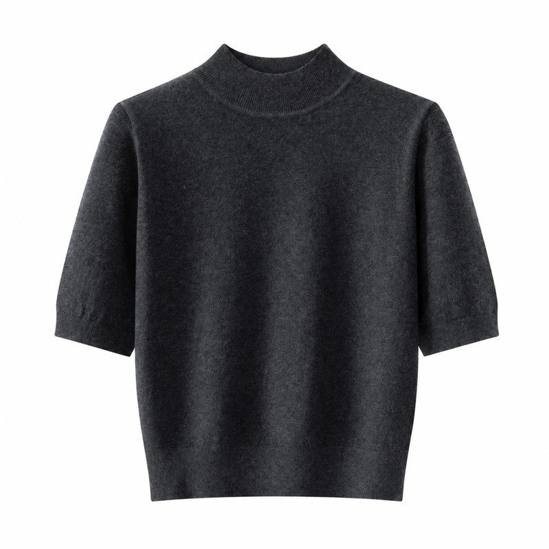 Mirelle Ribbed Mock Neck Knit Top
