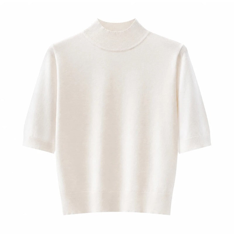 Mirelle Ribbed Mock Neck Knit Top
