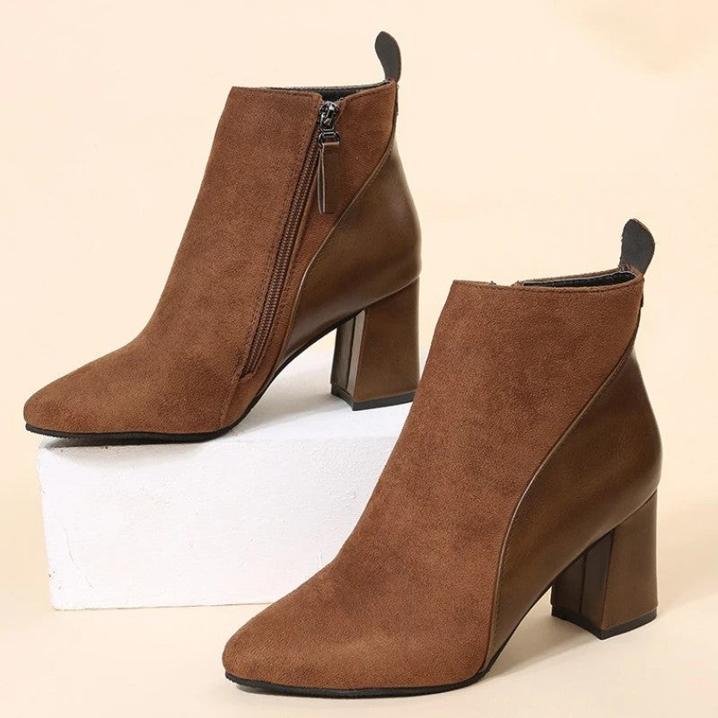 Mirevi Block Heel Ankle Boots