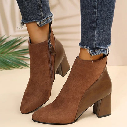 Mirevi Block Heel Ankle Boots