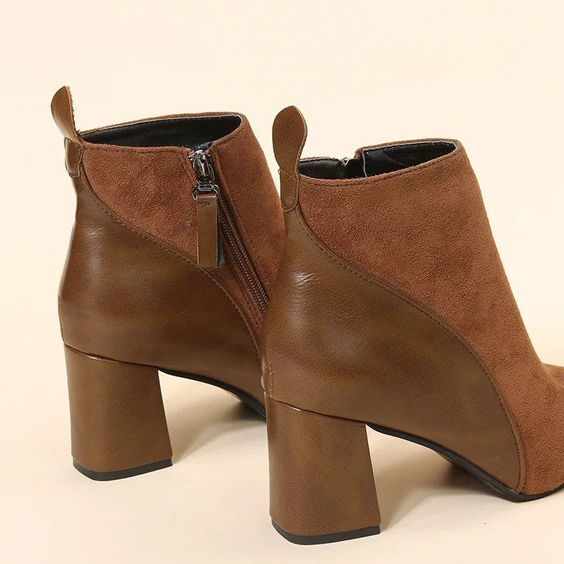 Mirevi Block Heel Ankle Boots