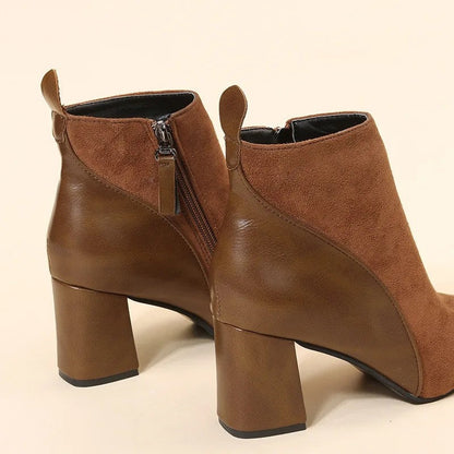 Mirevi Block Heel Ankle Boots
